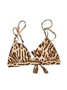 MONDAY Swimwear Bikini Top in Leopard Print